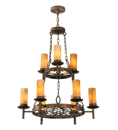 2nd Avenue Newcastle 210185-1.NH Chandelier Light - Gilded Tobacco