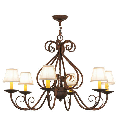 2nd Avenue Jenna 87948.36.RN Chandelier Light - Rusty Nail