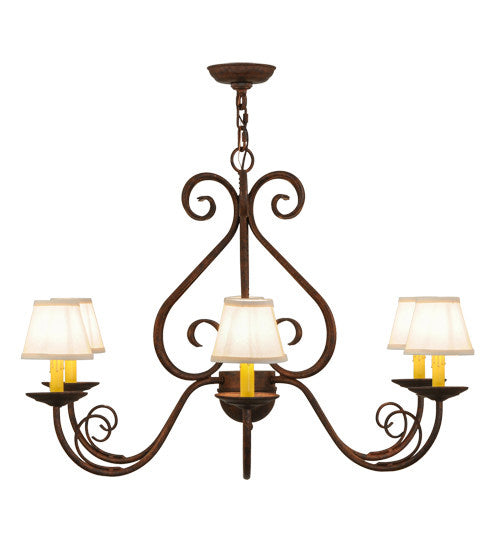 2nd Avenue Jenna 87948.36.RN Chandelier Light - Rusty Nail