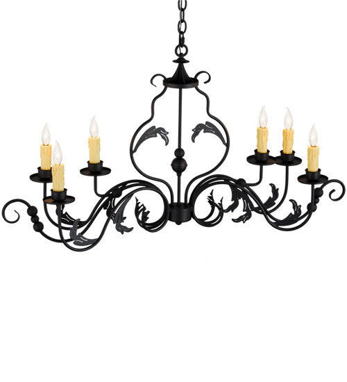 2nd Avenue Augusta 61664-11 Chandelier Light - Wrought Iron