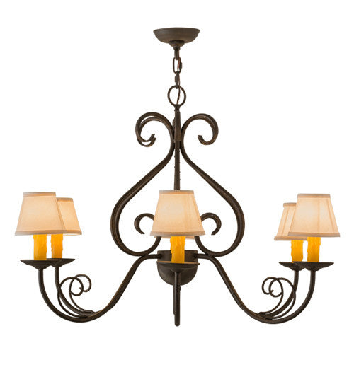 2nd Avenue Jenna 216393-3 Chandelier Light - Gilded Tobacco