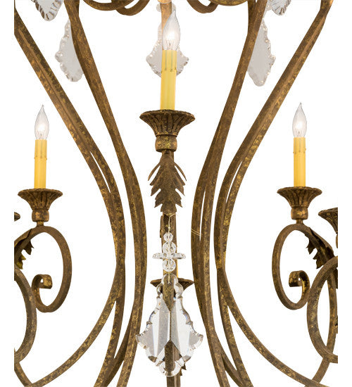 2nd Avenue Josephine 87835.48.2TR.X.130T Chandelier Light - Pompeii Gold