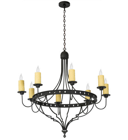 2nd Avenue Bottini 58575-5 Chandelier Light - Wrought Iron