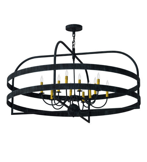 2nd Avenue Aldari 05.0886.48.075U Chandelier Light - Antique Iron Gate