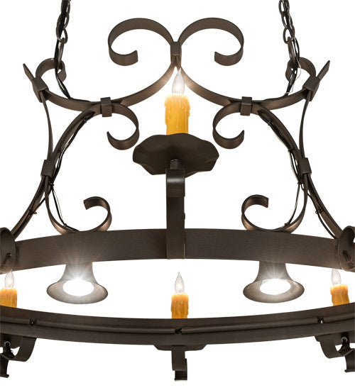 2nd Avenue Handforged 87029.51.DL.3WI Pendant Light - Wrought Iron