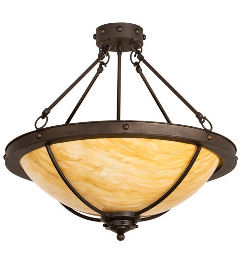 2nd Avenue Freya 05.0498.24.TI.3WI Ceiling Light - Wrought Iron