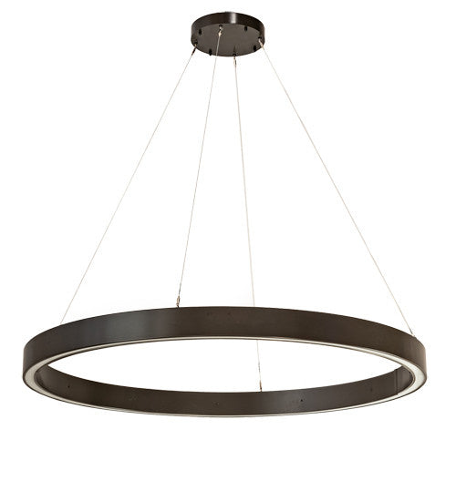 Meyda Tiffany 211037 Contemporary Modern LED Pendant from Anillo Halo Collection in Timeless Bronze Finish, 60.00 inches