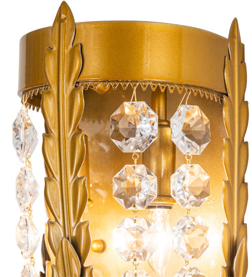 2nd Avenue Chrisanne 211757-1500 Wall Sconce Light - Transparent Gold Over Nickel