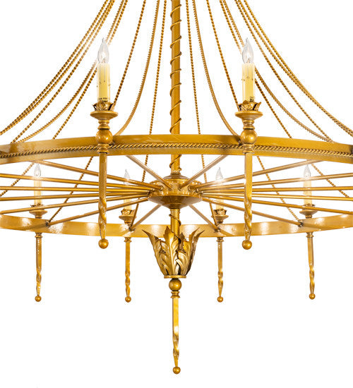 2nd Avenue Amaury 01.0842.56.3GLDN Chandelier Light - Transparent Gold Over Nickel