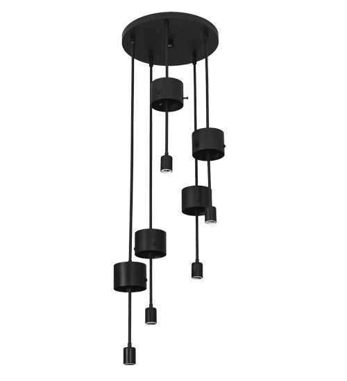 2nd Avenue Cilindro 736-1510 Pendant Light - Solar Black