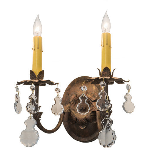 2nd Avenue Chantilly 75896.2.X.132U Wall Sconce Light - Cortez Gold