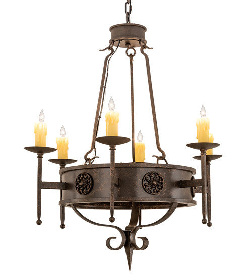 2nd Avenue Lorenzo 200081-92.GT Chandelier Light - Gilded Tobacco