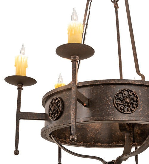 2nd Avenue Lorenzo 200081-92.GT Chandelier Light - Gilded Tobacco