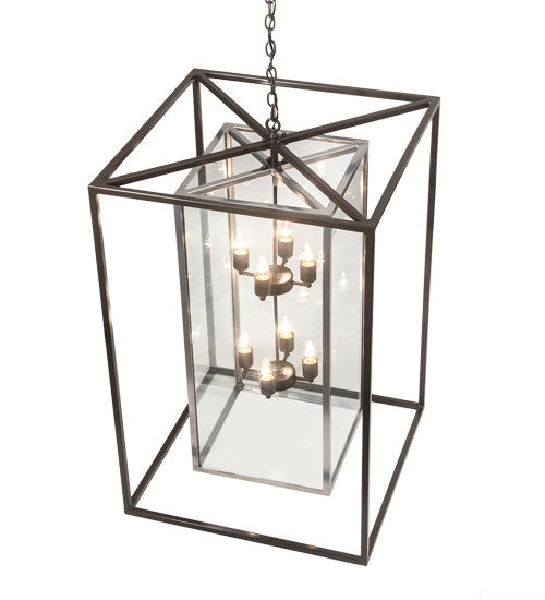 2nd Avenue Kitzi Box 736-1516 Pendant Light - Timeless Bronze/Extreme Chrome