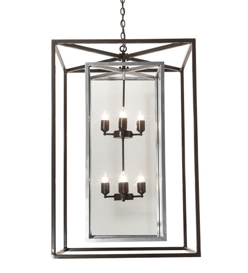 2nd Avenue Kitzi Box 736-1516 Pendant Light - Timeless Bronze/Extreme Chrome