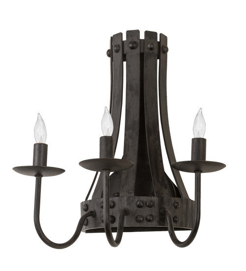 2nd Avenue Barrel Stave 5020-217 Wall Sconce Light - Costello Black