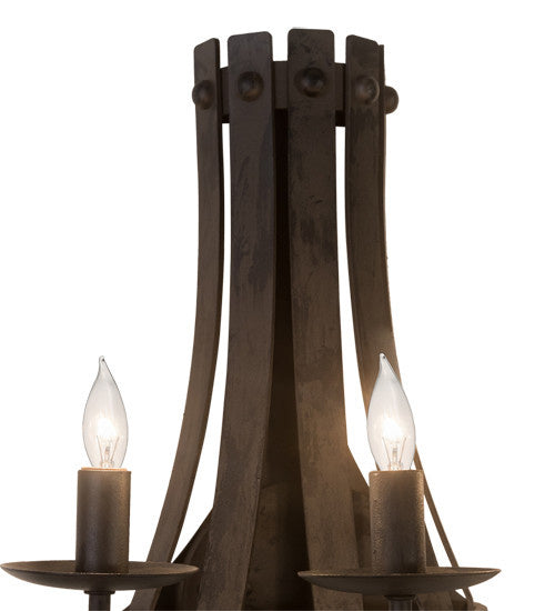 2nd Avenue Barrel Stave 5020-217 Wall Sconce Light - Costello Black
