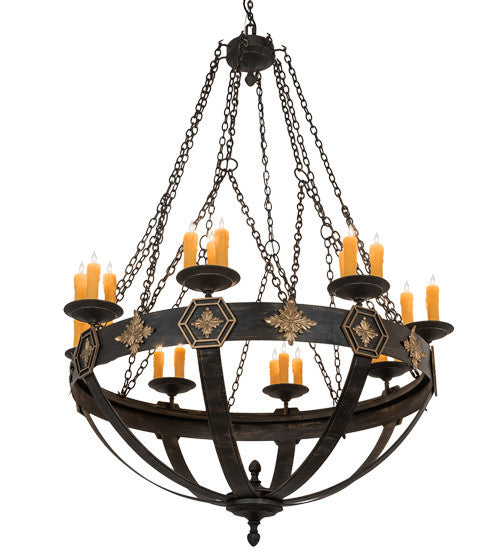 2nd Avenue Neapolis 762-1500 Chandelier Light - Flemish With Highlights
