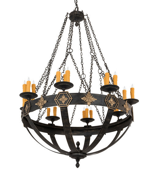 2nd Avenue Neapolis 762-1500 Chandelier Light - Flemish With Highlights