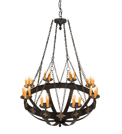 2nd Avenue Neapolis 762-1500 Chandelier Light - Flemish With Highlights