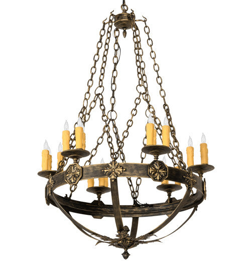 2nd Avenue Neapolis 214630-8-PRCC-21 Chandelier Light - Florentine Gold