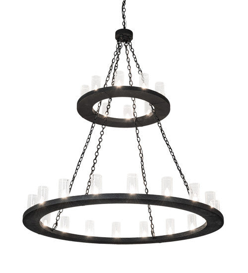 2nd Avenue Loxley 1-0285169155A-3WKBL Chandelier Light - Wrinkle Black