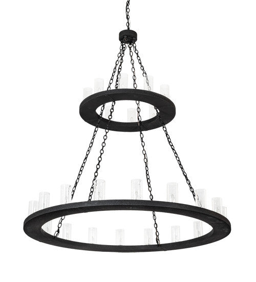 2nd Avenue Loxley 1-0285169155A-3WKBL Chandelier Light - Wrinkle Black