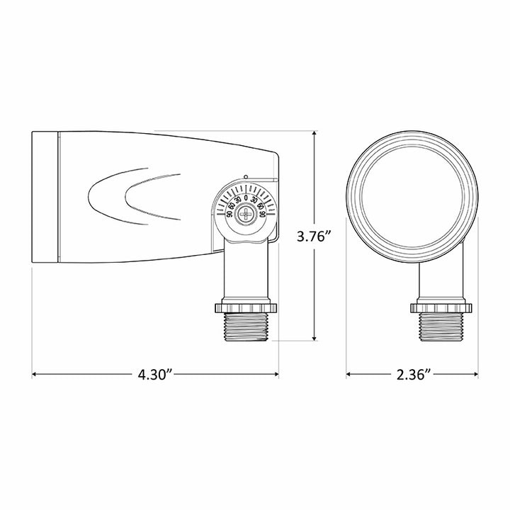 Westgate Lighting LFLV-7W-40K  Led Landscape Uplight Landscape Light Bronze / Dark