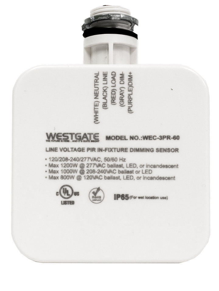 Westgate Lighting WEC-3PR-60  Sensor Dip & Rc Decor White