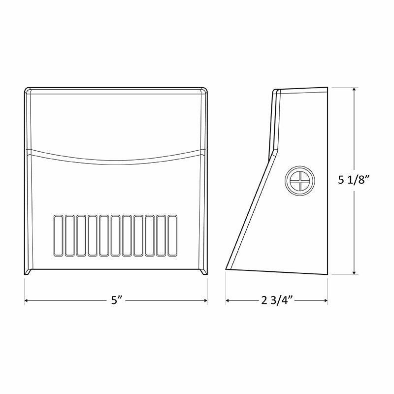 Westgate Lighting LMW-12W-40K-WH  Mini Cutoff Wallpack Outdoor White