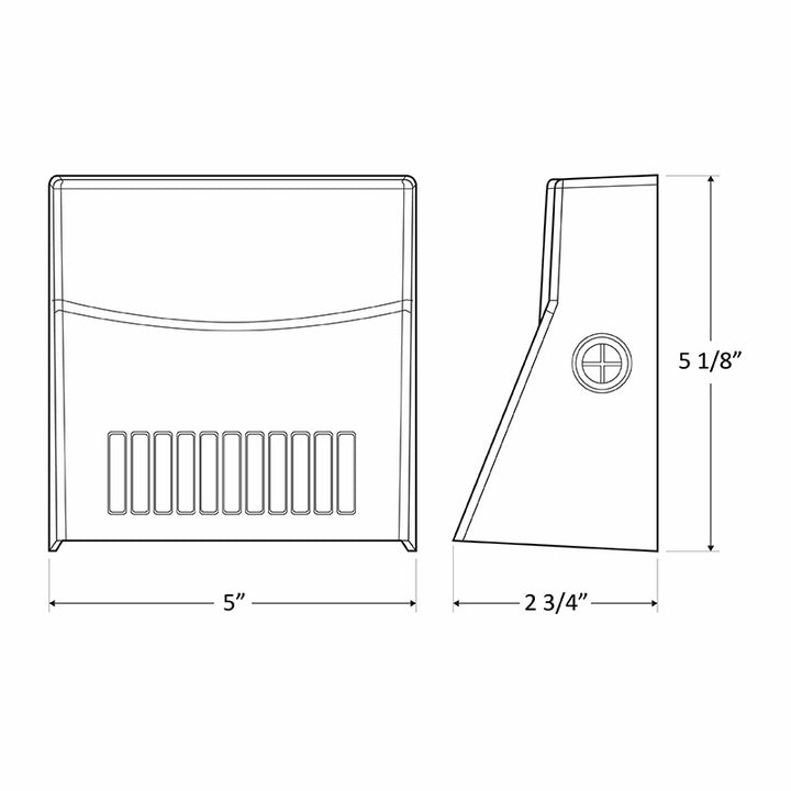 Westgate Lighting LMW-12W-40K-WH  Mini Cutoff Wallpack Outdoor White