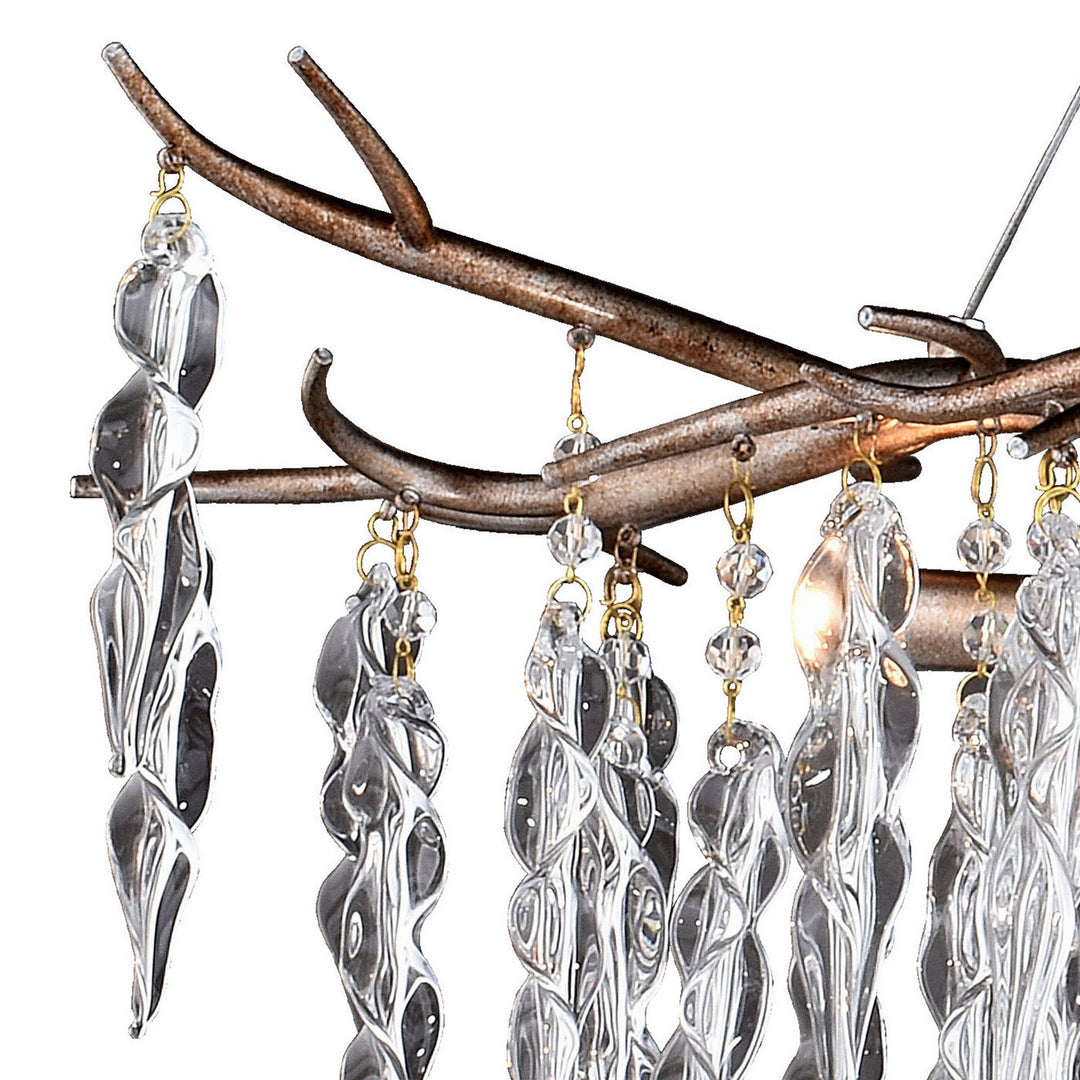 Vaxcel Rainier H0231 Chandelier Light - Silver Mist