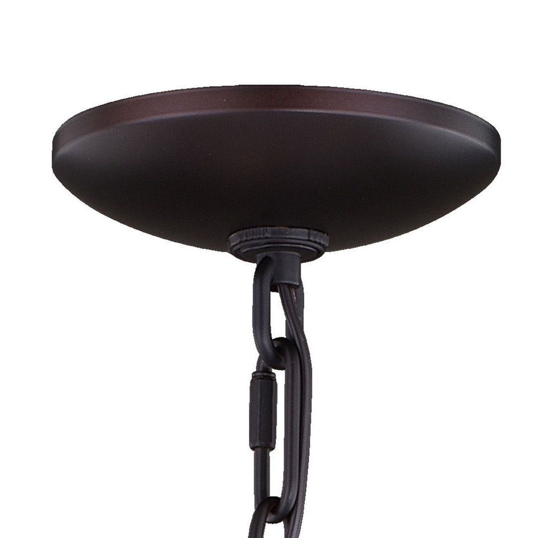 Vaxcel Georgetown H0236 Chandelier Light - Vintage Ash and Oil Burnished Bronze