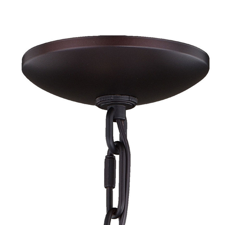 Vaxcel Georgetown H0236 Chandelier Light - Vintage Ash and Oil Burnished Bronze