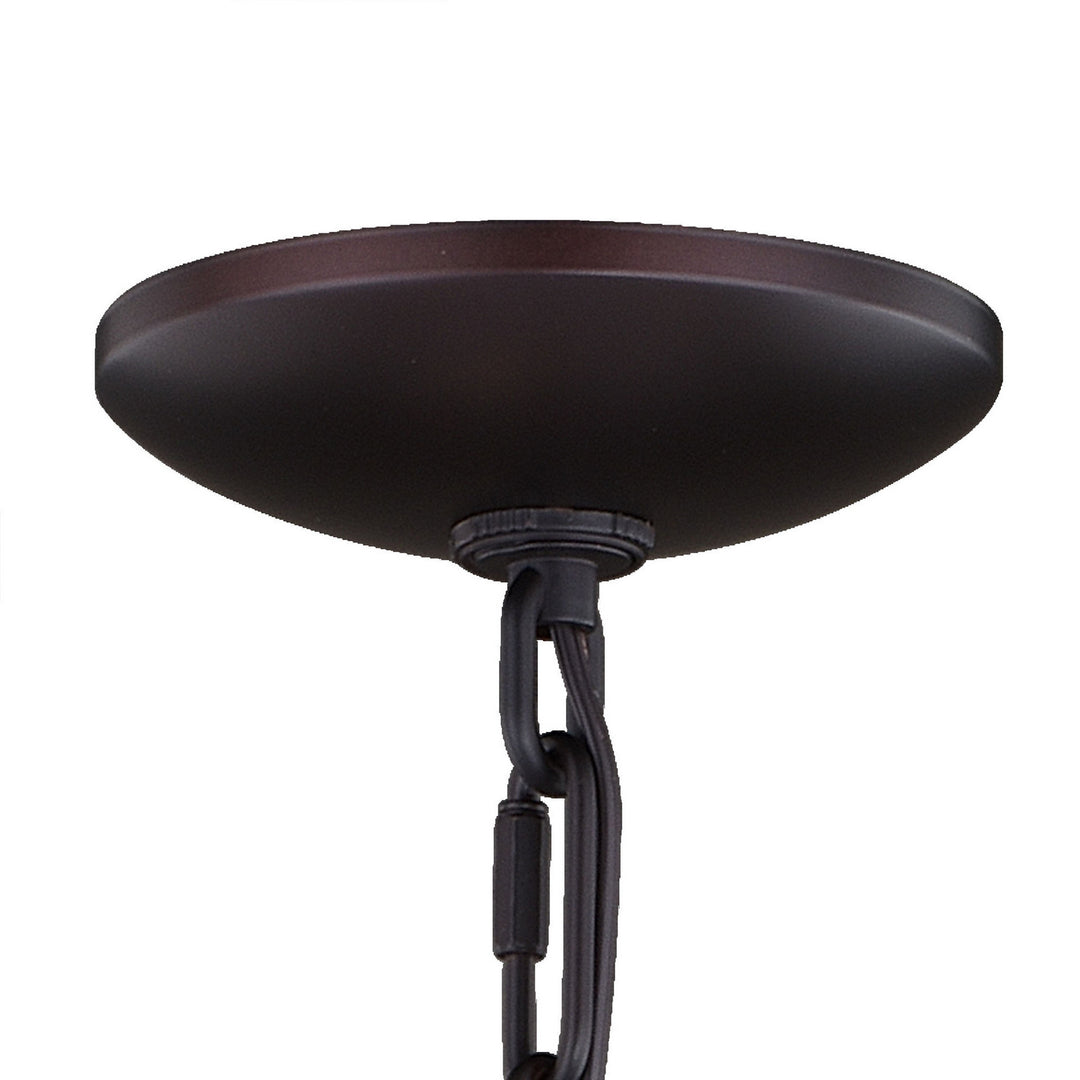 Vaxcel Georgetown H0237 Chandelier Light - Vintage Ash and Oil Burnished Bronze