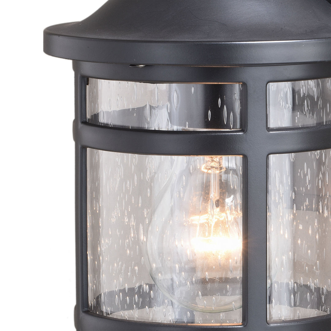 Vaxcel Lighting T0522 Southport One Light Outdoor Wall Mount Outdoor Black