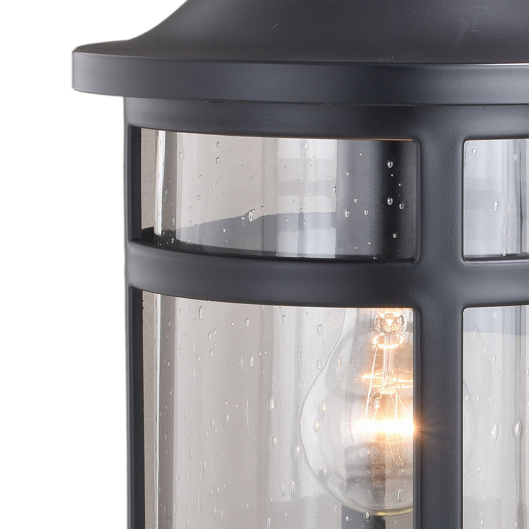 Vaxcel Lighting T0524 Southport One Light Outdoor Wall Mount Outdoor Black