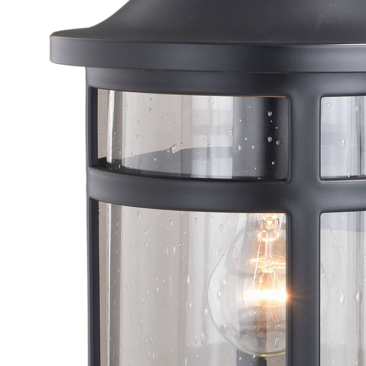 Vaxcel Lighting T0524 Southport One Light Outdoor Wall Mount Outdoor Black