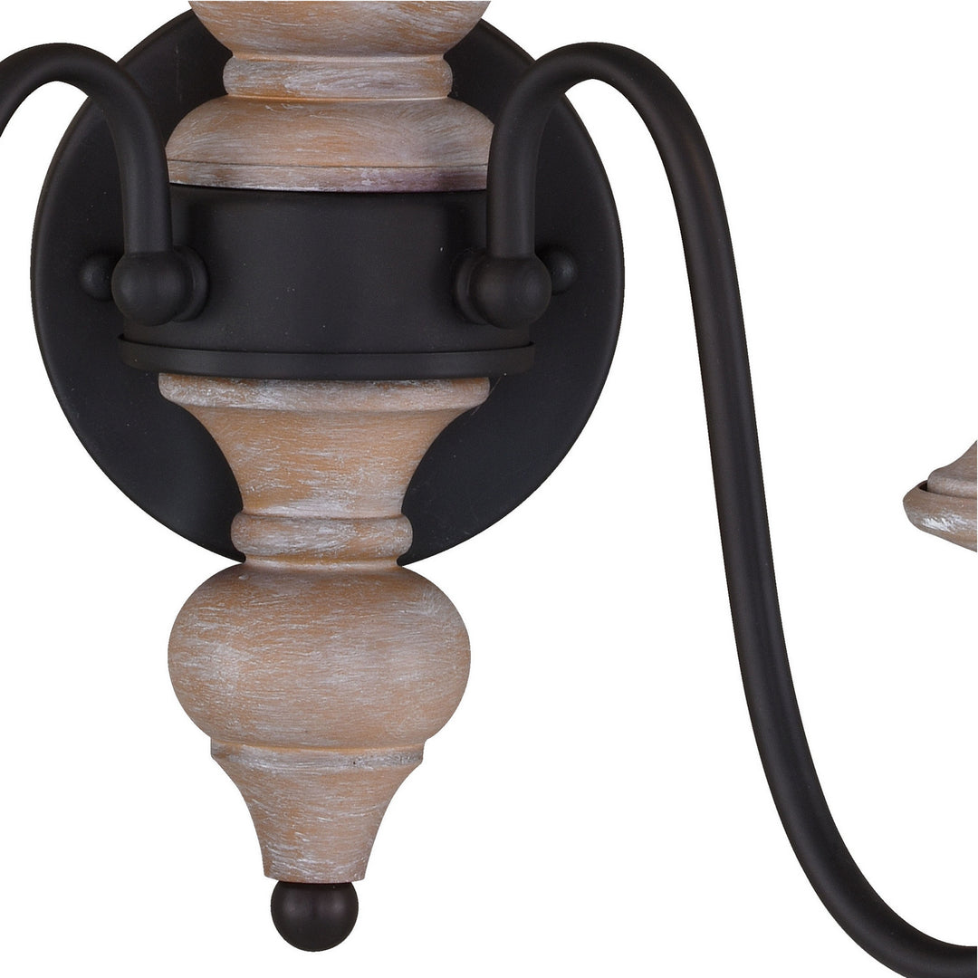 Vaxcel Georgetown W0335 Wall Light - Vintage Ash and Oil Burnished Bronze