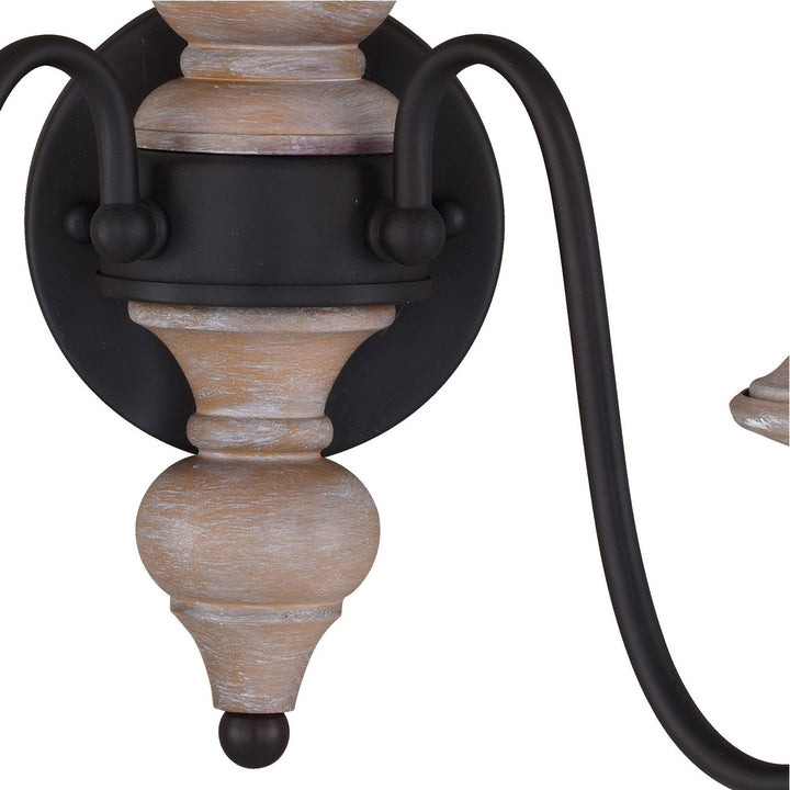 Vaxcel Georgetown W0335 Wall Light - Vintage Ash and Oil Burnished Bronze