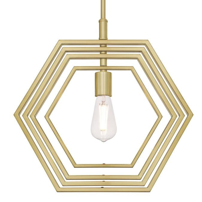 Westinghouse Holly 6369700 Pendant Light - Champagne Brass