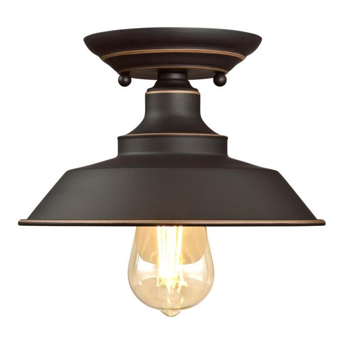 Westinghouse Iron Hill 6370100 Ceiling Light - Oil Rubbed Bronze With Highlights