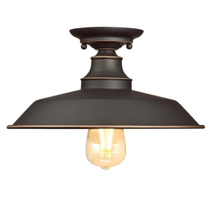 Westinghouse Iron Hill 6370300 Ceiling Light - Oil Rubbed Bronze With Highlights