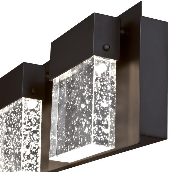 Westinghouse Cava Ii 6372600 Bath Vanity Light 7 in. wide - Matte Black