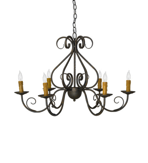 Meyda Tiffany Jenna 182580 Chandelier Light - French Bronzed