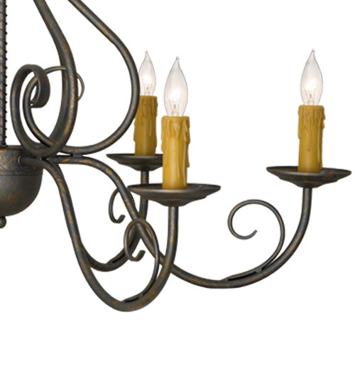 Meyda Tiffany Jenna 182580 Chandelier Light - French Bronzed
