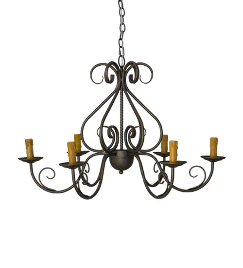 Meyda Tiffany Jenna 182580 Chandelier Light - French Bronzed