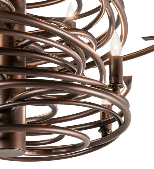 Meyda Tiffany Cyclone 214928 Ceiling Light - Mahogany Bronze