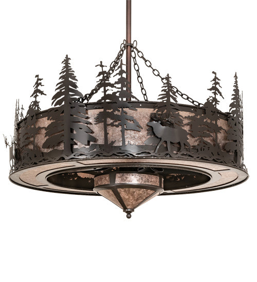 Meyda Tiffany Elk At Dusk 217006 Ceiling Fan - Timeless Bronze