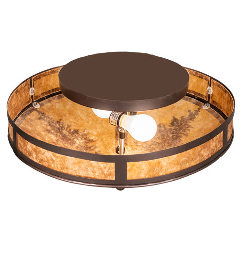 Meyda Tiffany Tamarack 217917 Ceiling Light - Mahogany Bronze